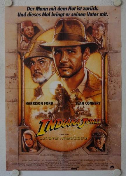 Indiana Jones und der letzte Kreuzzug originales deutsches Filmplakat